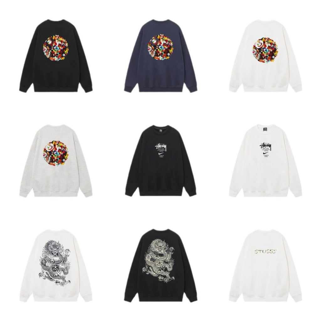 Stussy ステューシー  トレンド感満載のリラックススウェット 2色兼用 男女兼用 レディース メンズ 119