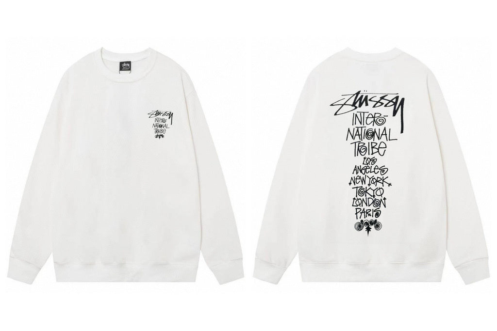 Stussy ステューシー  ふんわり柔らかいシンプルスウェット 2色兼用 男女兼用 レディース メンズ 123