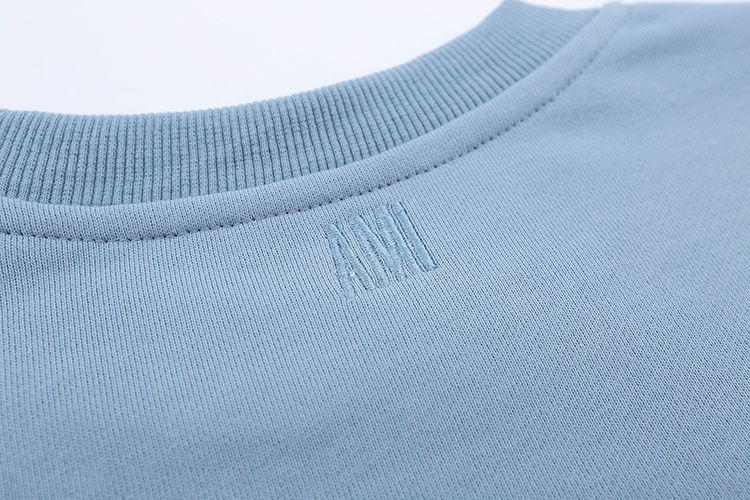 AMI PARIS ハート ロゴ コットン 刺繍 長袖 Tシャツ★人気★