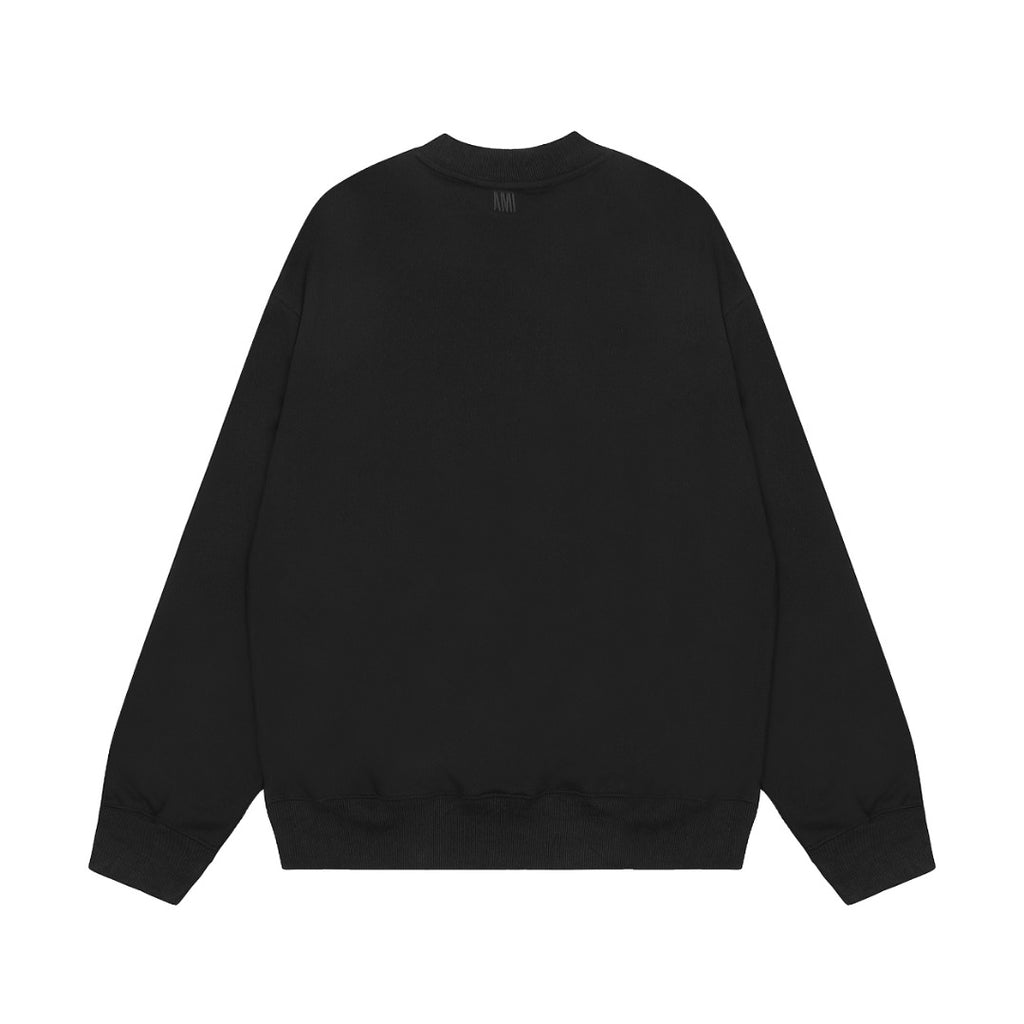 AMI PARIS ハート ロゴ コットン 刺繍 長袖 Tシャツ★人気★