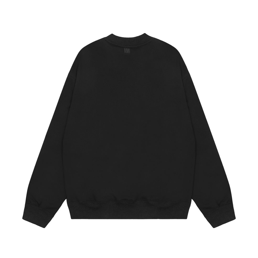 AMI PARIS ハート ロゴ コットン 刺繍 長袖 Tシャツ★人気★
