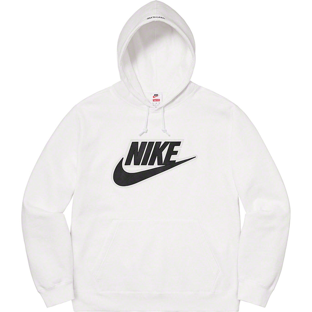 Supreme × Nike レザーアップリケ スウェットパーカー