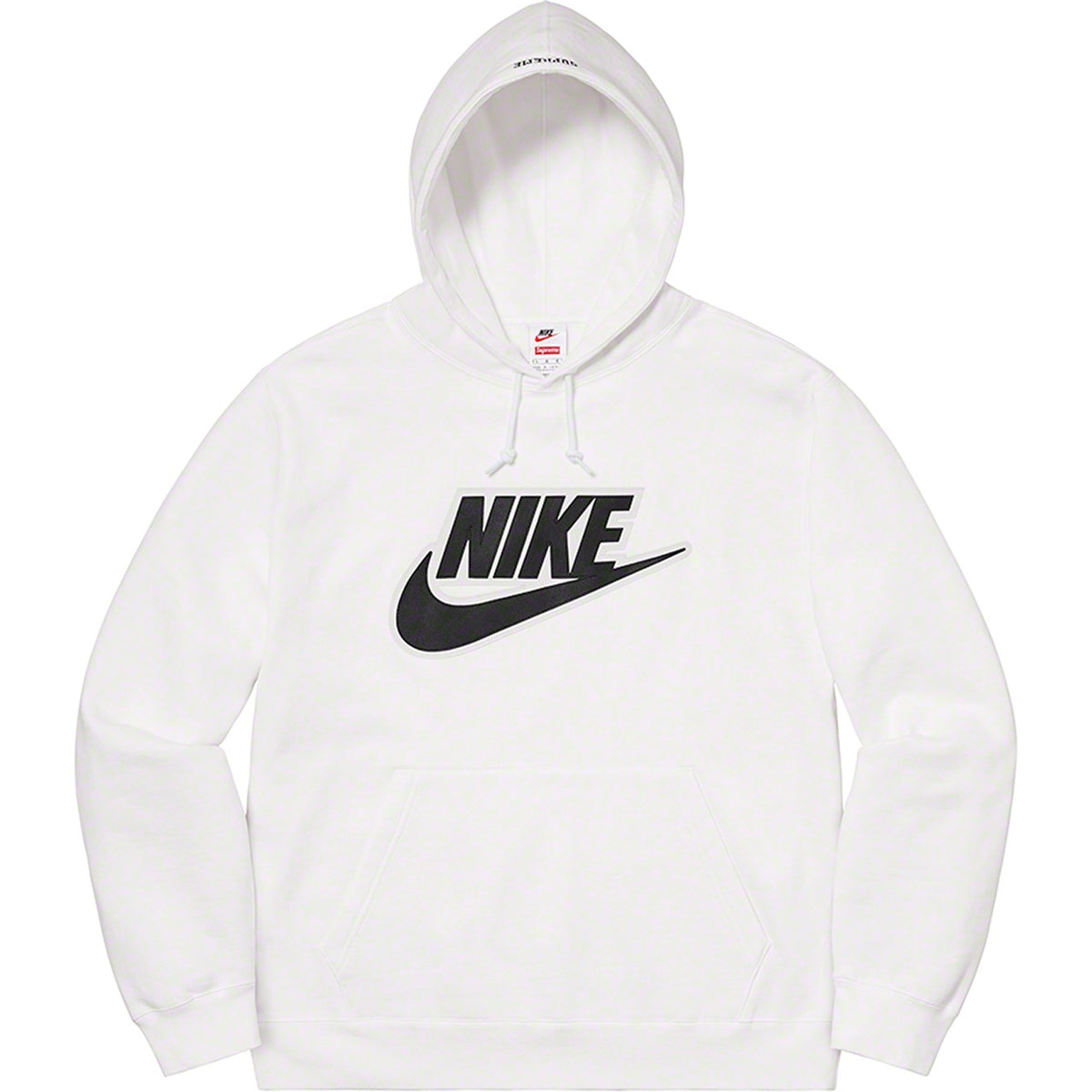 Supreme × Nike レザーアップリケ スウェットパーカー