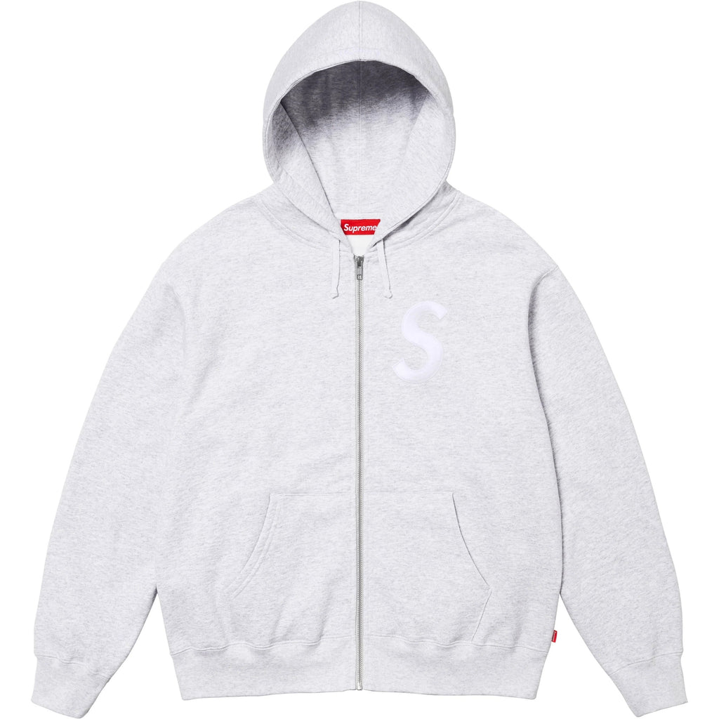 Supreme Sロゴ 刺繍ジップアップパーカー