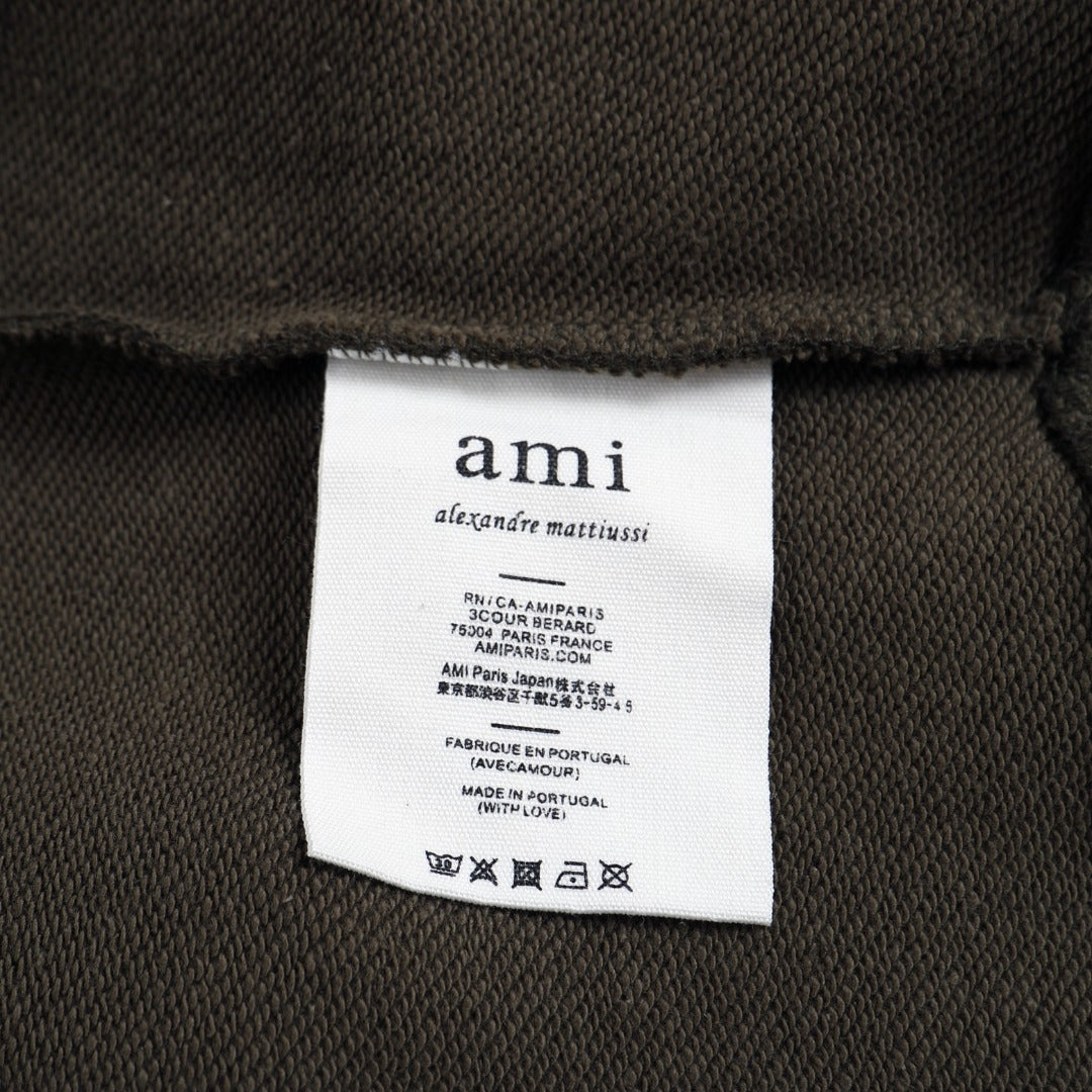 AMI PARIS ハート ロゴ コットン  長袖 Tシャツ★人気★