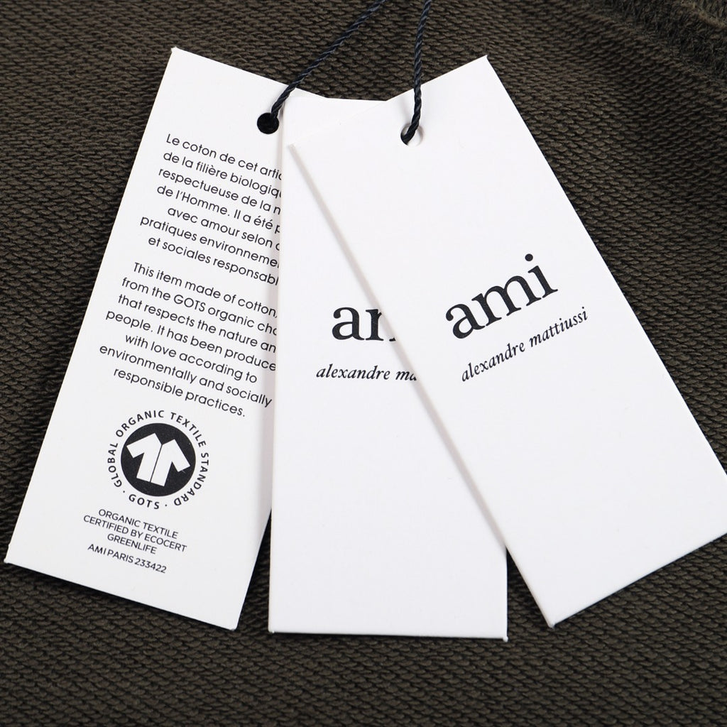 AMI PARIS ハート ロゴ コットン  長袖 Tシャツ★人気★