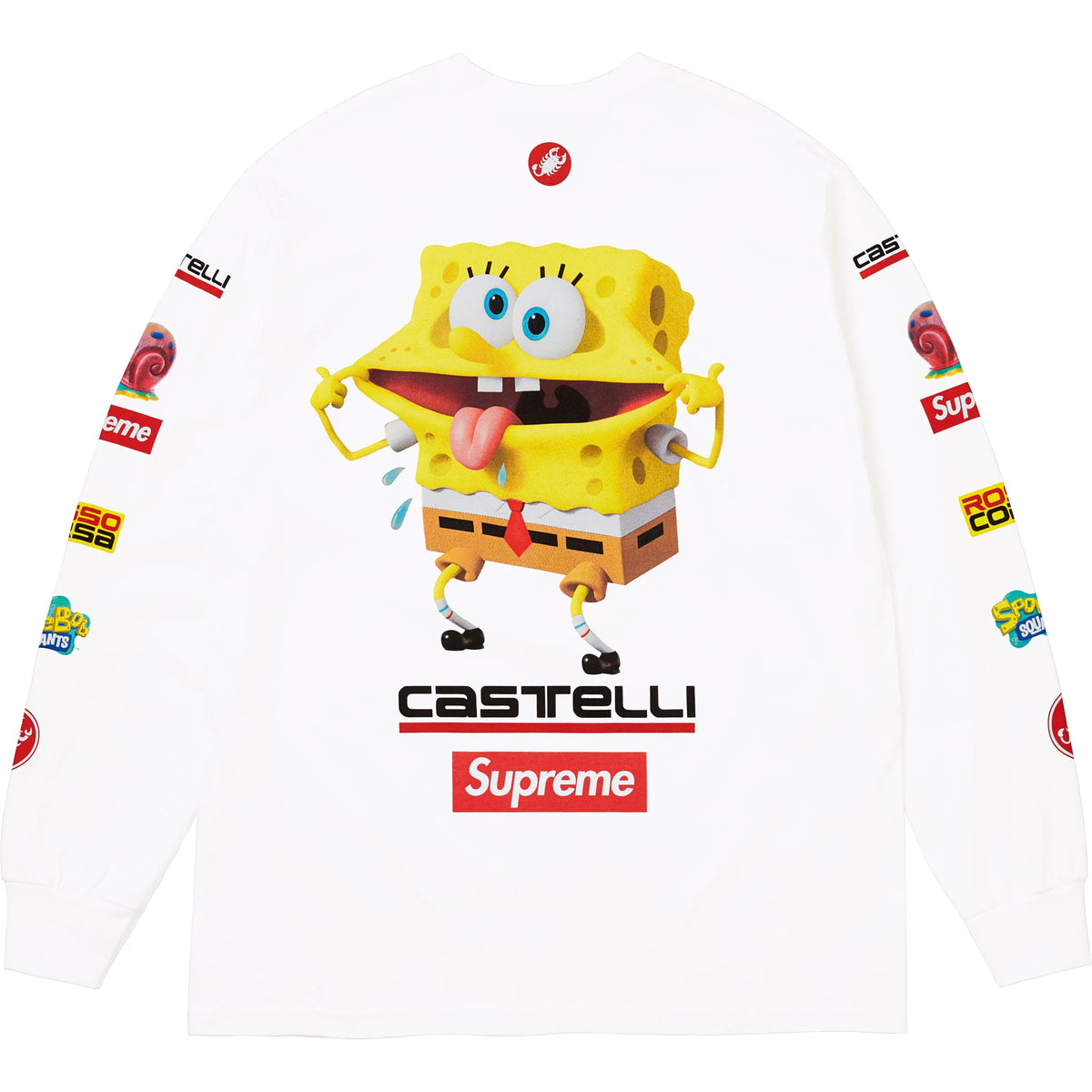 Supreme × Castelli スポンジ・ボブ レーシング長袖Tシャツ
