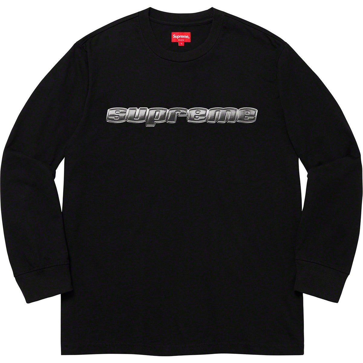 Supreme クロームロゴ 長袖Tシャツ