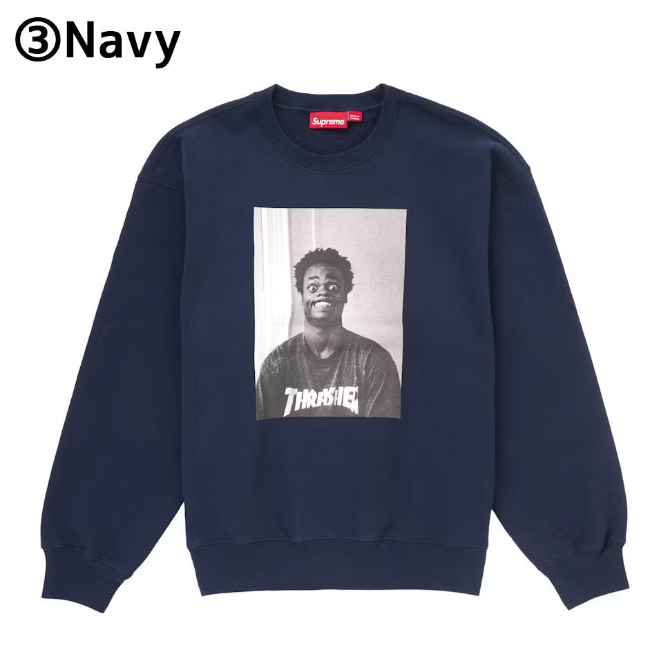 Supreme × THRASHER ハロルド・ハンター クルーネックスウェット