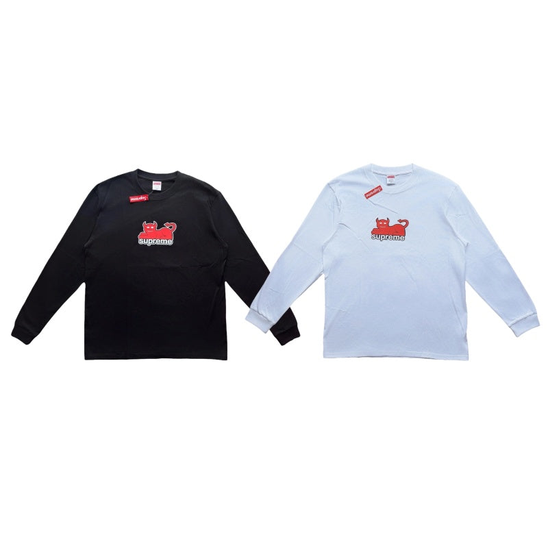 Supreme x Toy Machine SS24 コラボ チェストLプリント 長袖Tシャツ ユニセックス