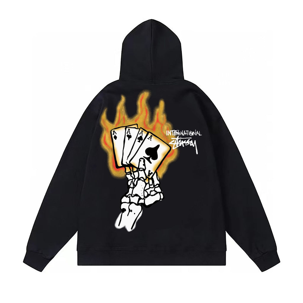 Stussy ステューシー  スタイリッシュなカラーブロックのフード付きパーカー 5色兼用 男女兼用 レディース メンズ 115