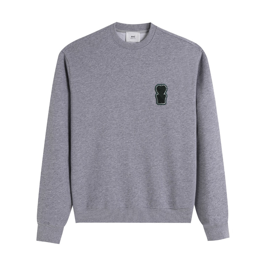 AMI PARIS ハート ロゴ コットン  長袖 Tシャツ★人気★