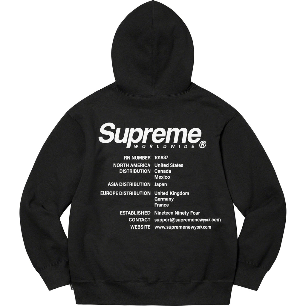 Supreme ワールドワイド スウェットパーカー