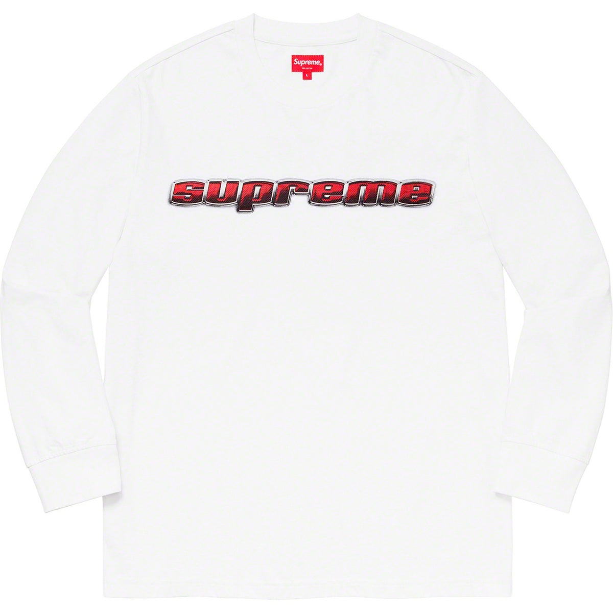 Supreme クロームロゴ 長袖Tシャツ
