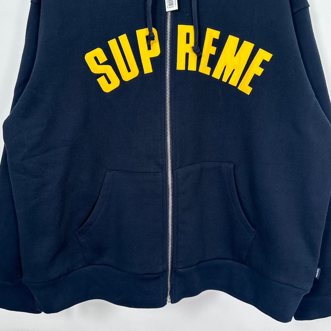 Supreme アーチロゴ ジップアップ スウェットパーカー