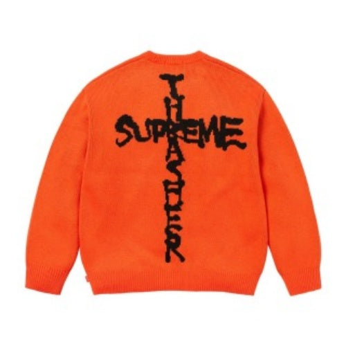 SUPREME FW24 フレイムジョイントレターロゴセーター