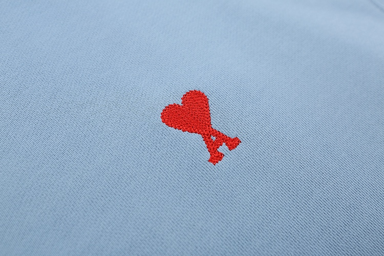 AMI PARIS ハート ロゴ コットン 刺繍 長袖 Tシャツ★人気★