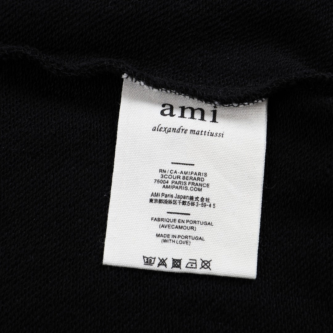 AMI PARIS ハート ロゴ コットン  長袖 Tシャツ★人気★
