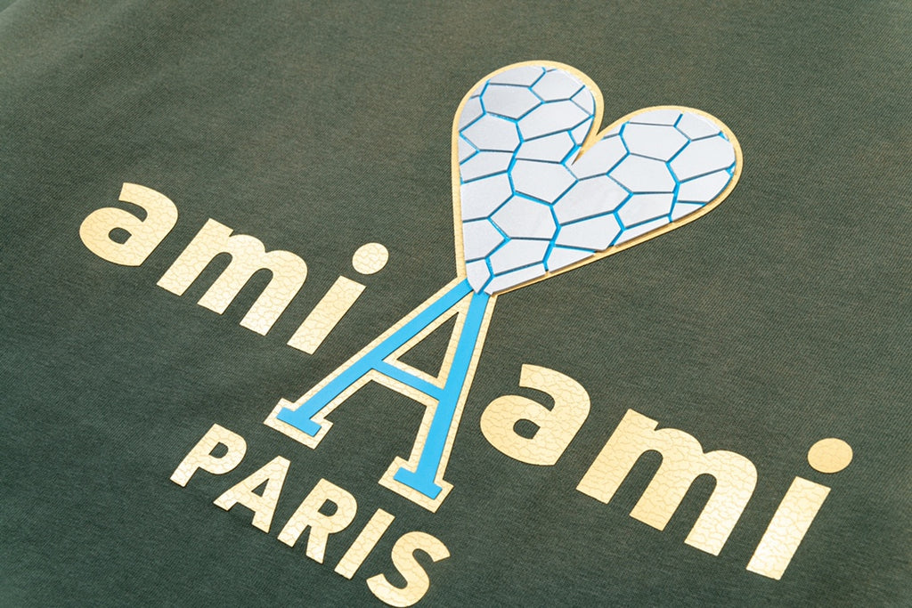 AMI PARIS ハート ロゴ コットン  長袖 Tシャツ★人気★