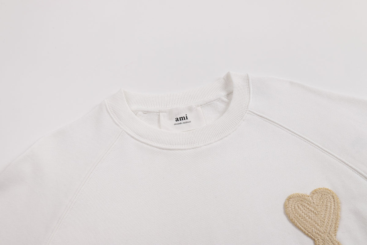 AMI PARIS ハート ロゴ コットン  長袖 Tシャツ★人気★