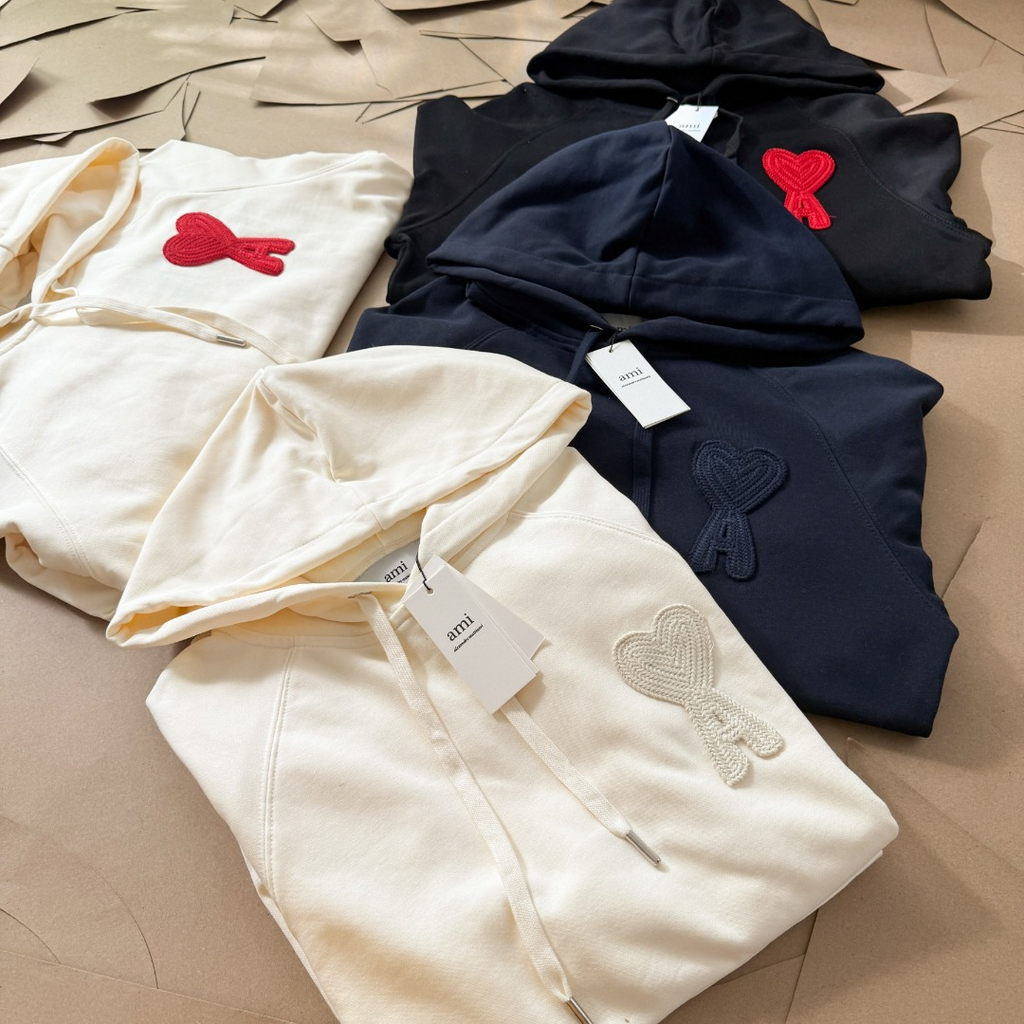 AMI PARIS  アミ パリス ハートロゴ フーディー パーカー