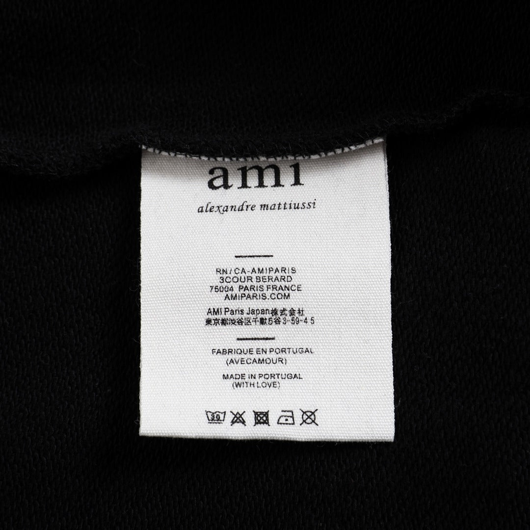 AMI PARIS ハート ロゴ コットン  長袖 Tシャツ★人気★