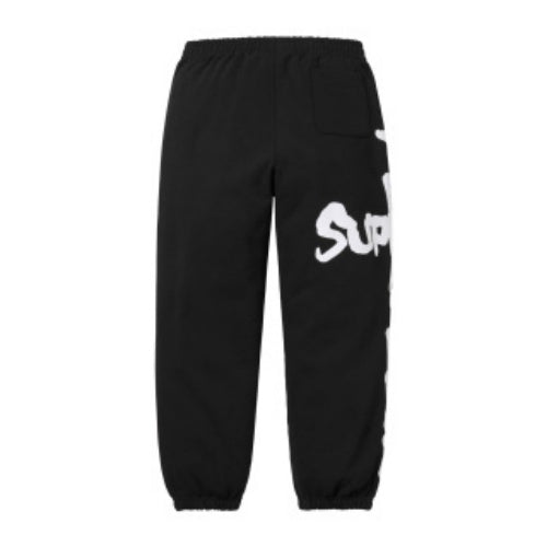 SUPREME CREWNECK FW24 フレイムジョイントレタープリント フリース スウェットパンツ