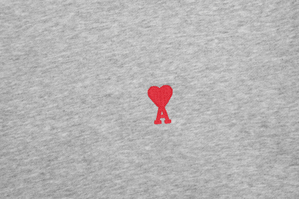 AMI PARIS ハート ロゴ コットン 刺繍 長袖 Tシャツ★人気★