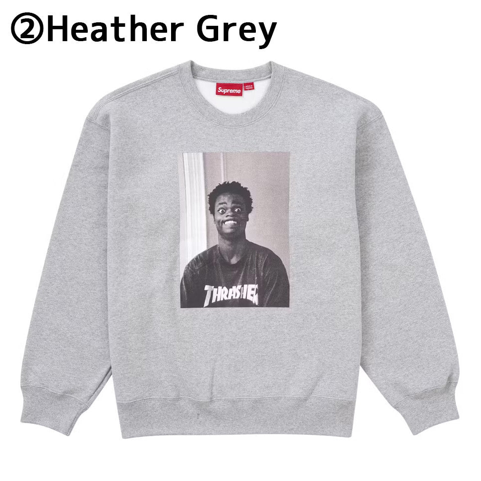 Supreme × THRASHER ハロルド・ハンター クルーネックスウェット