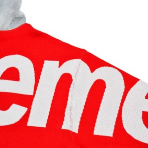 Supreme シュプリーム ビッグロゴ ジャカード フード付き スウェットシャツ