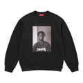 SUPREME THRASHER CREWNECK FW24 フレイムジョイントキャラクタープリントクルーネックプラスベルベットスウェットシャツ