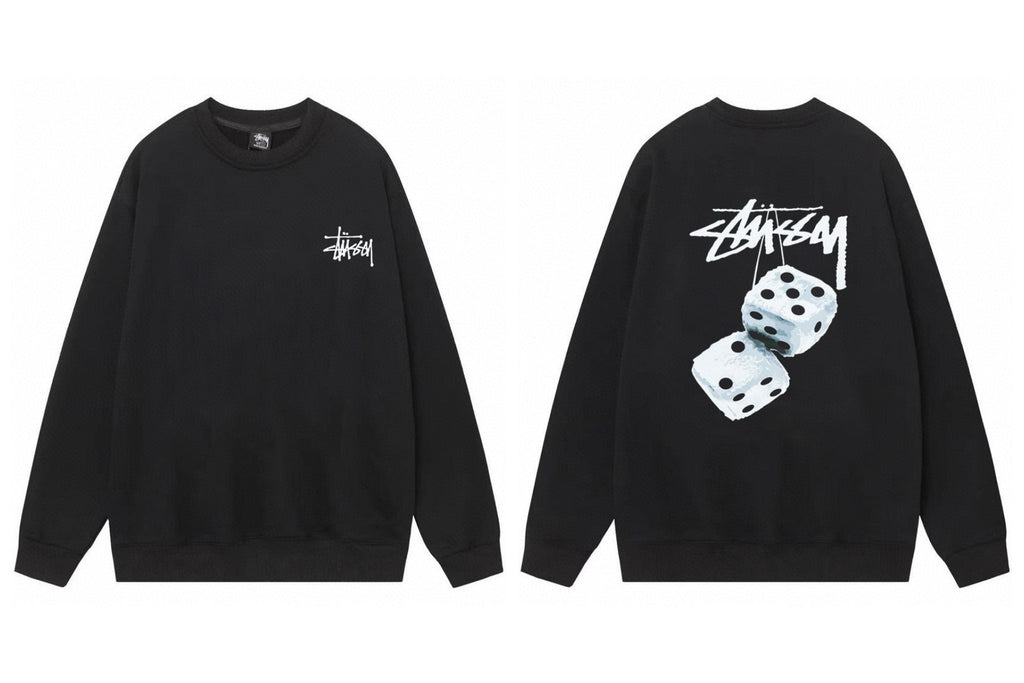 Stussy ステューシー  リラックスフィットのスウェットシャツ 3色兼用 男女兼用 レディース メンズ 105