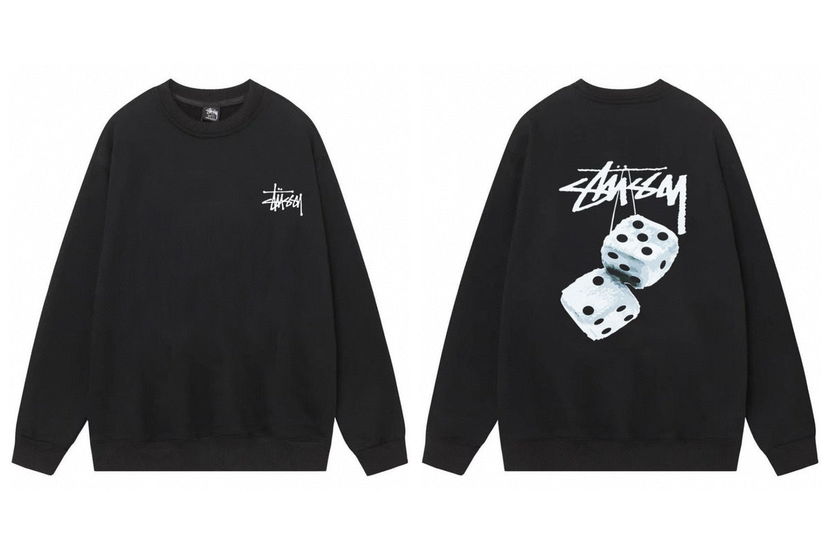 Stussy ステューシー  リラックスフィットのスウェットシャツ 3色兼用 男女兼用 レディース メンズ 105