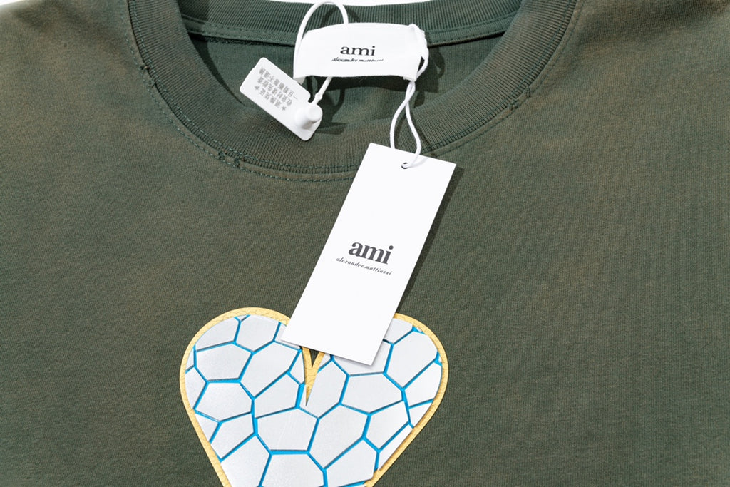 AMI PARIS ハート ロゴ コットン  長袖 Tシャツ★人気★