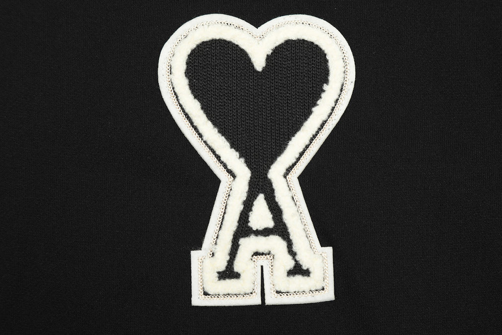 AMI PARIS ハート ロゴ コットン 刺繍 長袖 Tシャツ★人気★