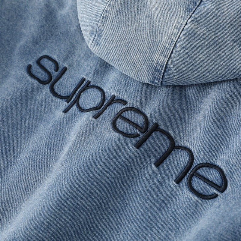 Supreme FW24 WEEK6 フェイクシアリング裏地ボンバージャケット ラムウールデニムジャケットコート