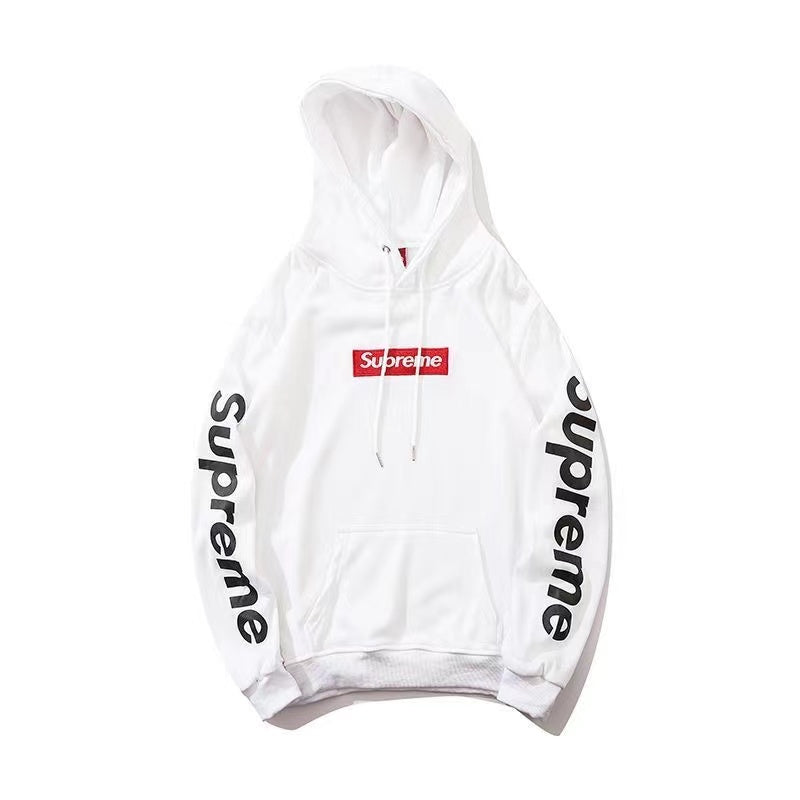 Supreme 袖ロゴ ボックスロゴ スウェットパーカー