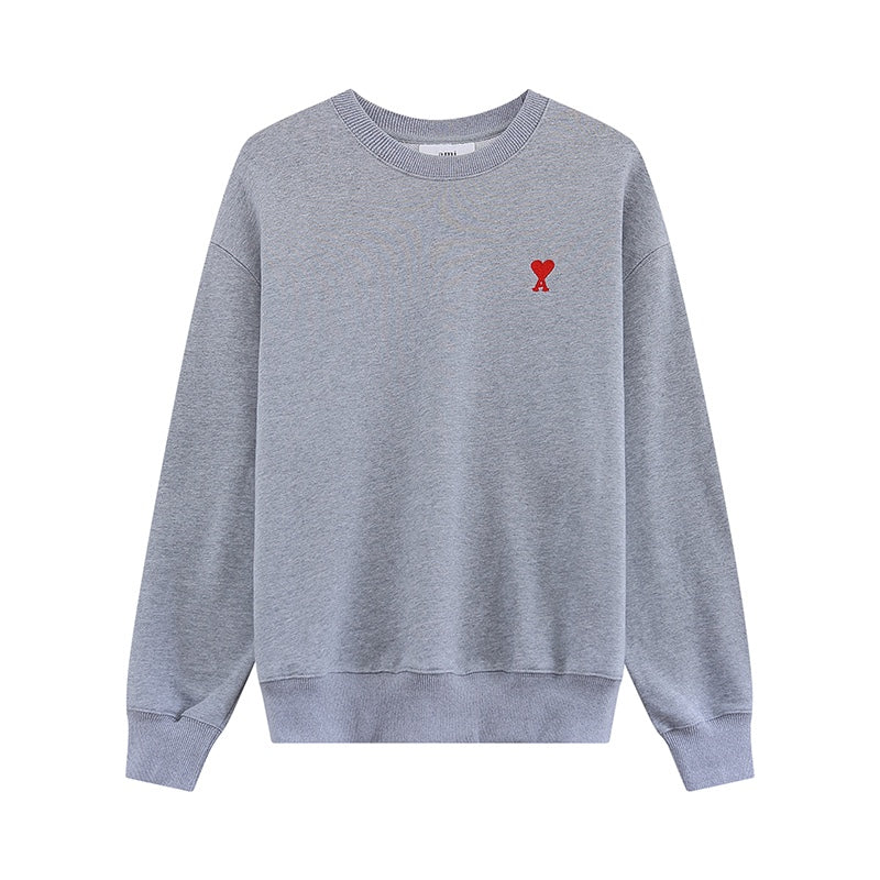 AMI PARIS ハート ロゴ コットン 刺繍 長袖 Tシャツ★人気★