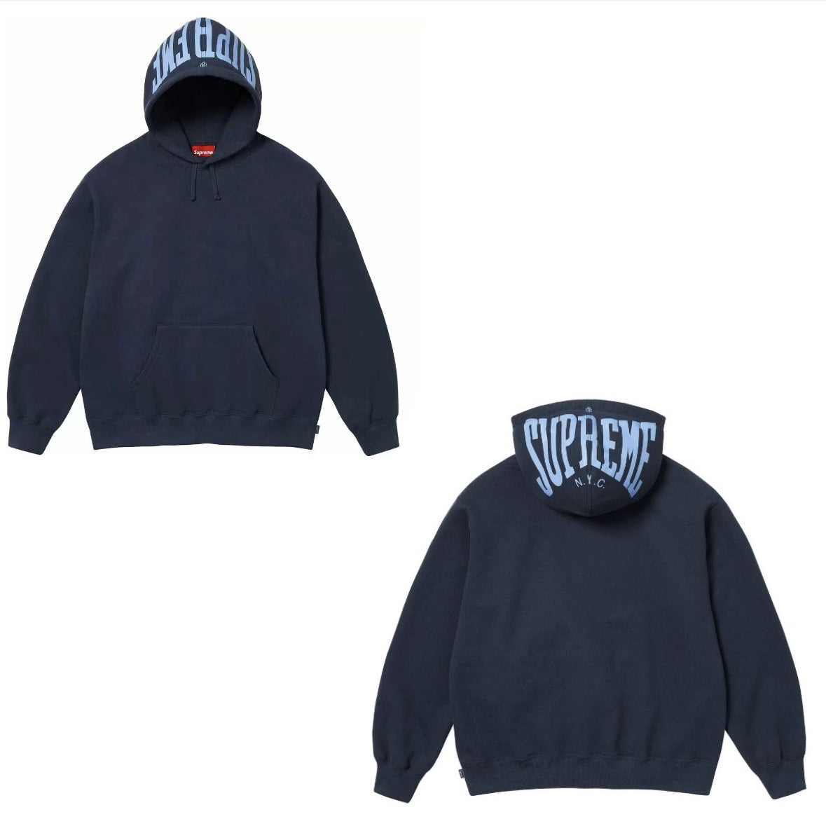 Supreme   シュプリーム  トレンド感のあるフード付きスウェット 2色兼用 男女兼用 レディース メンズ  E568