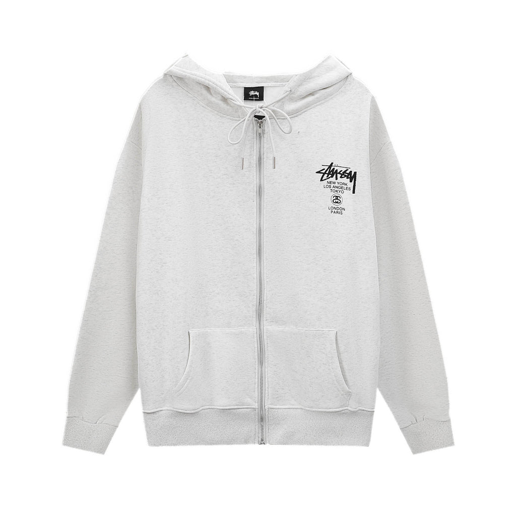 Stussy ステューシー  エッジの効いたデザインのフード付きスウェット 3色兼用 男女兼用 レディース メンズ S608