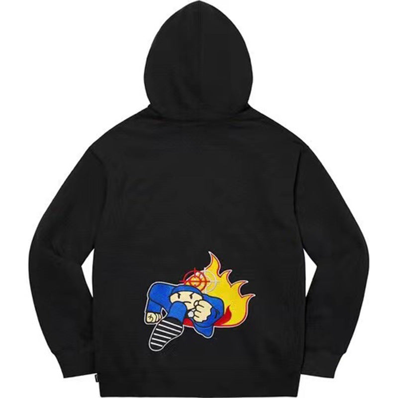 Supreme   シュプリーム   すっきりしたシルエットのフード付きパーカー  2色兼用 男女兼用 レディース メンズ    E552