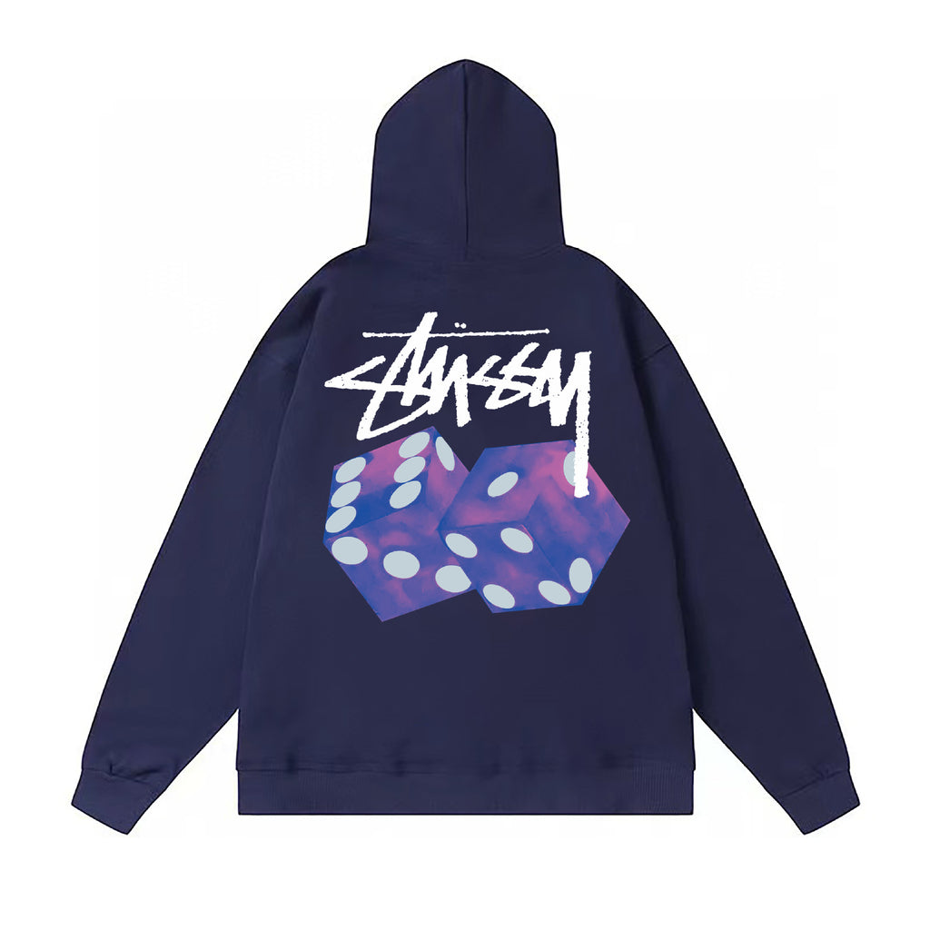 Stussy ステューシー  スポーティなストライプ入りフード付きスウェット 3色兼用 男女兼用 レディース メンズ S615