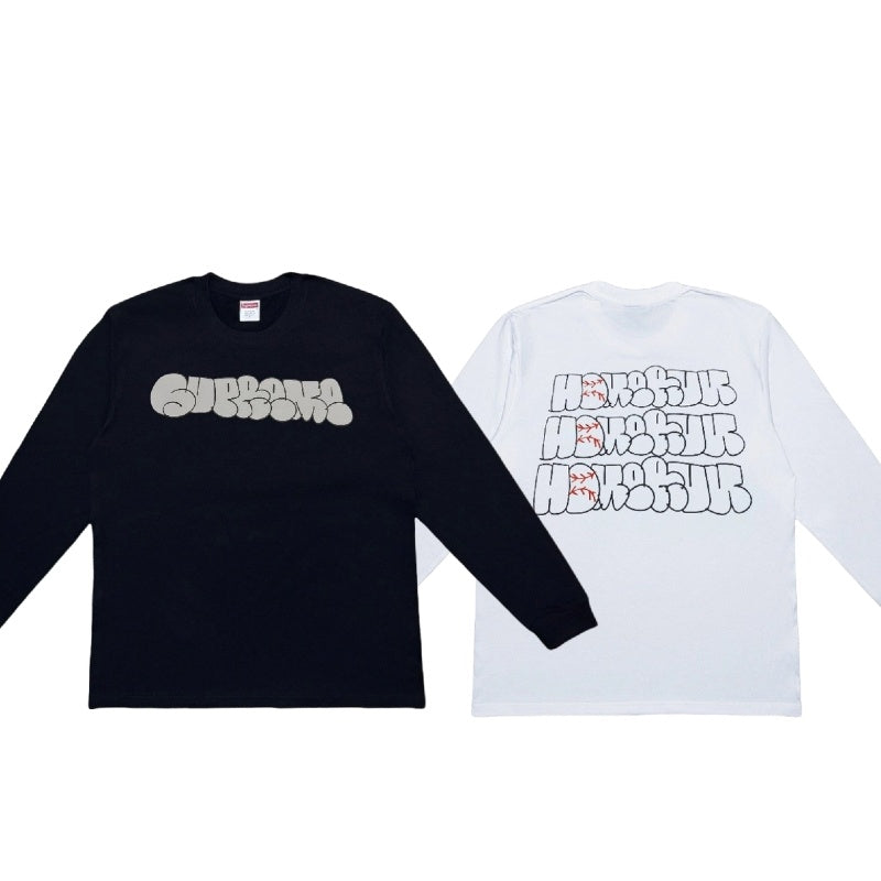 Supreme x Homerun ジョイント SS25 WEEK12 Tee レタープリント ラウンドネック Tシャツ ユニセックス