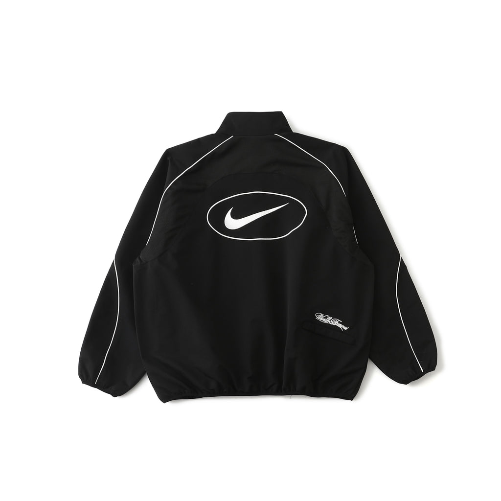 Supreme x Nike SS25 WEEK4 トラックジャケット 袖口に刺繍ロゴ ジップアップ開閉 ユニセックススタイル
