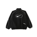 Supreme x Nike SS25 WEEK4 トラックジャケット 袖口に刺繍ロゴ ジップアップ開閉 ユニセックススタイル
