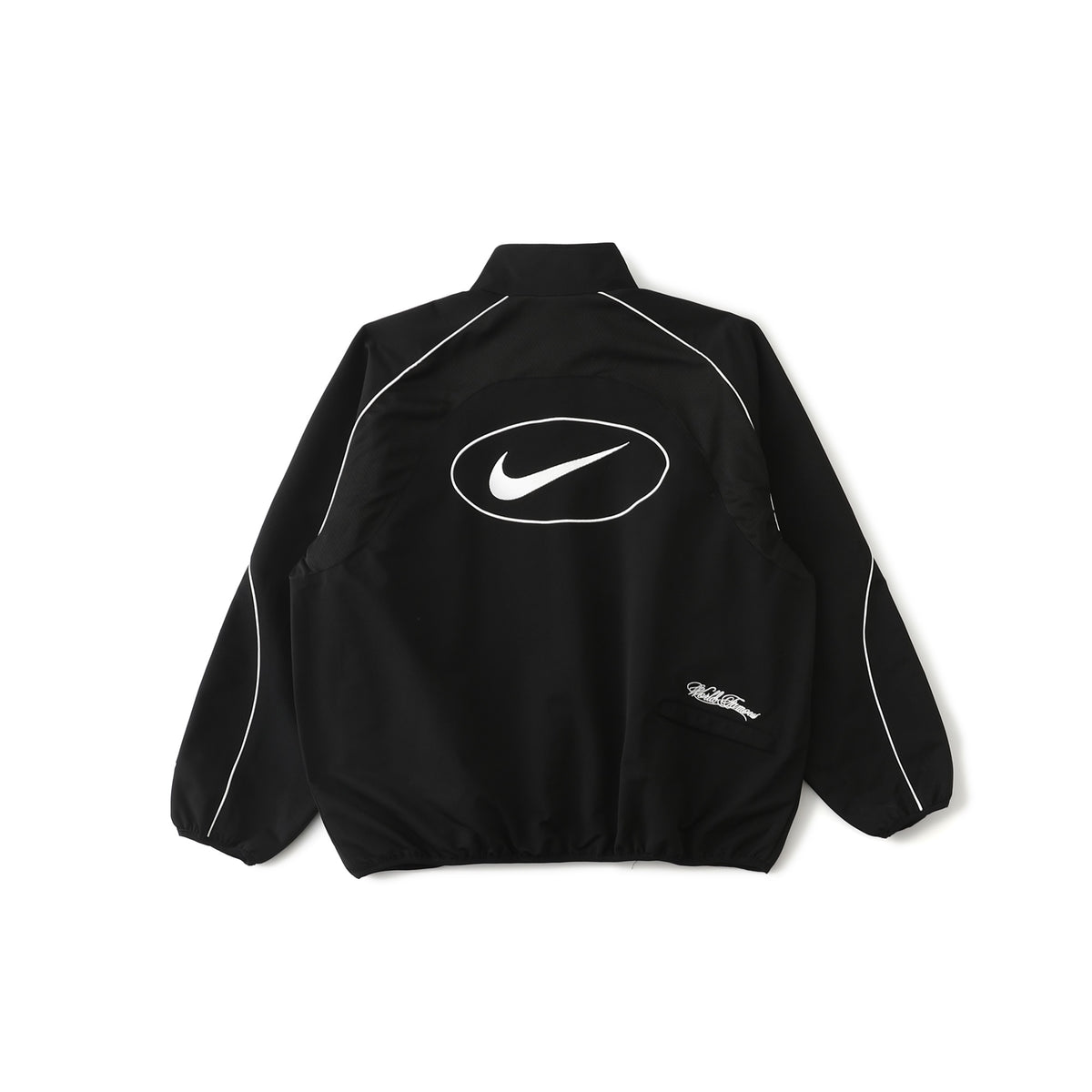 Supreme x Nike SS25 WEEK4 トラックジャケット 袖口に刺繍ロゴ ジップアップ開閉 ユニセックススタイル