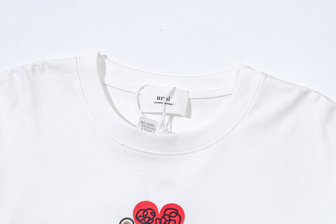 AMI PARIS ハート ロゴ コットン  長袖 Tシャツ★人気★