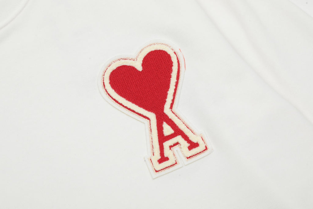 AMI PARIS ハート ロゴ コットン 刺繍 長袖 Tシャツ★人気★
