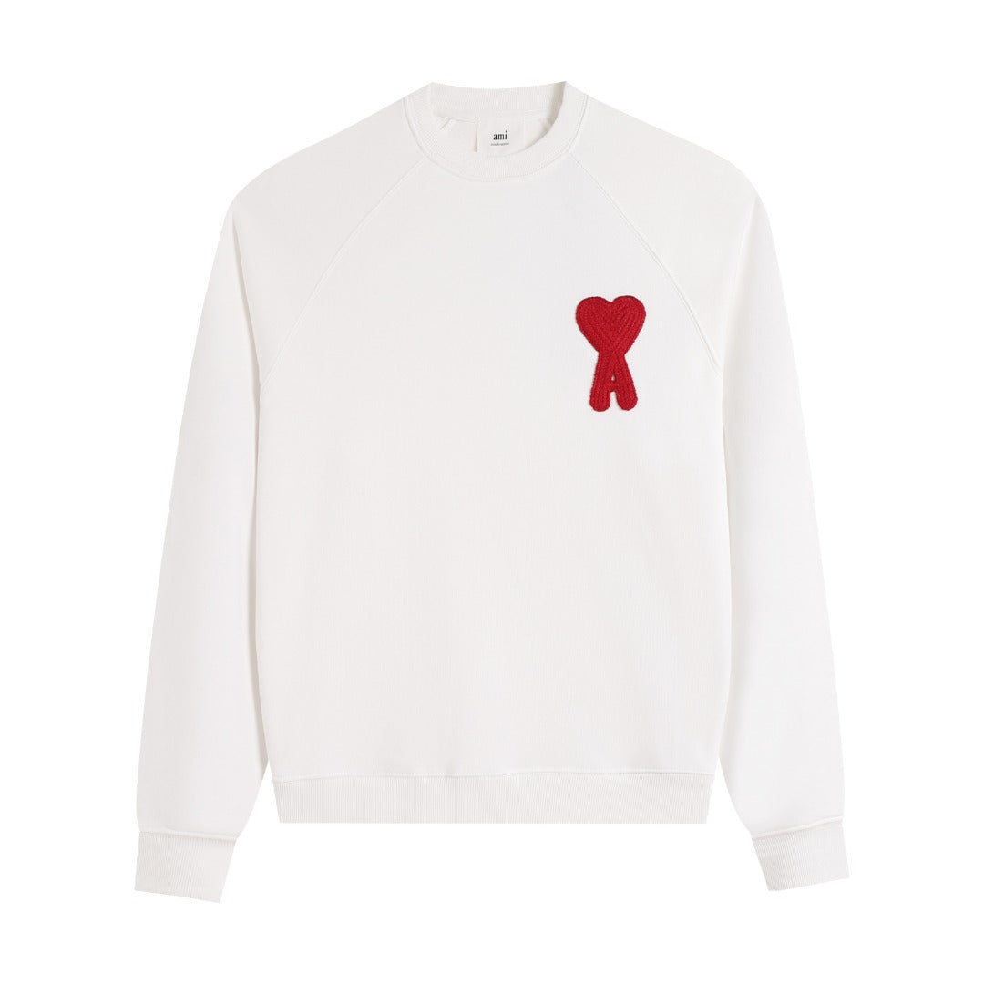 AMI PARIS ハート ロゴ コットン  長袖 Tシャツ★人気★