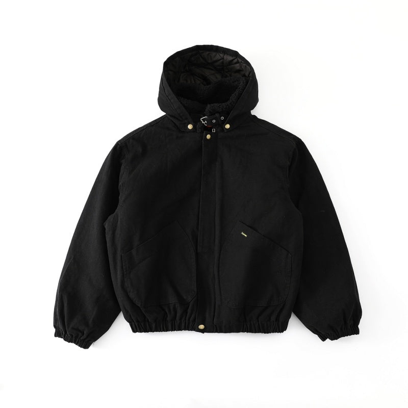 Supreme FW24 WEEK6 フェイクシアリング裏地ボンバージャケット ラムウールデニムジャケットコート